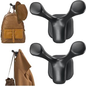 4 Pack Heavy Duty Magnetic Hooks for Coats, Hats,Tools,Powerful Magnet Rubber Coated Hangers Hook for All Metal Surface Wall, Versatile Organization for Home, Office, Garage, Cruise, RV, Boating