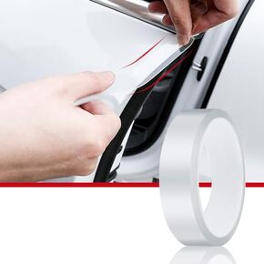 CloudBuyer Car Door Edge Guard Clear Universal Door Sill Guard Car Door Trim Edge Guard Protection Film Anti-Collision Fits for Most Car (33Ft x 2.7In, Transparent)