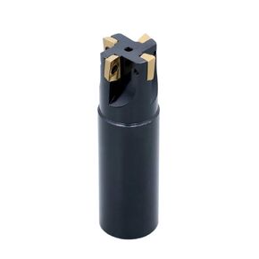 Accusize Industrial Tools 5/8'' 90 Deg Square Shoulder Indexable End Mill with 3-1/4'' Oal, Apkt11t3 Carbide Inserts, 2 Flute, 0056-0916
