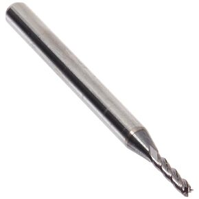 Kodiak Cutting Tools KCT166362 USA Made Solid Carbide End Mill, AlTiN Coated, 4 Flute, 1/16" Diameter, 1/8" Shank, 1/4" Length of Cut, 1-1/2" Overall Length