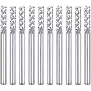 uxcell 10Pcs 1.6mm Carbide End Mill Engraving Milling Cutter CNC Router Bits for PCB Machine, 1/8" Shank in Saudi Arabia