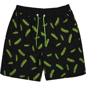 Swim Shorts Mens Adults Pickle Rick Swimming Trunks Pants