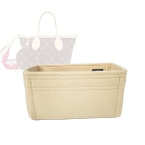 Bag Organizer for Louis Vuitton LV Neverfull BB Bag - Neverfull BB Premium Felt Purse Handbag Insert Liner Shaper (Handmade) Soft Structure Support (20 Color Options)
