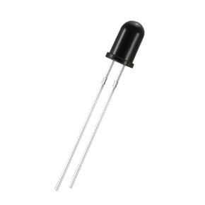 uxcell 100pcs Photosensitive Diode Photodiodes Light Sensitive Sensors,5mm Black Round Head Receiver Diode