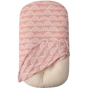 Little Jump Baby Lounger Cover Soft Cotton Slipcover Fits Newborn Lounger for Baby Boys and Girls (Rainbow)