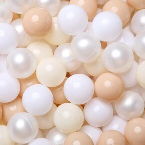 Realhaha 100 Pack Ball Pit Balls for Kids | Crush-Proof Plastic Balls for Ball Pit | Non-Toxic Soft Play Balls | Ideal for Sensory Play and Motor Skills Development