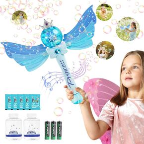 Princess Magic Bubble Wand,Bubble Blower for Kids,Music & Light Up Bubble Machine & Bubble Maker,Outdoor Party Easter Birthday Bubbles Toy for Toddlers,Gift for Girls Age 3 4 5 6 7 8 Years Old (Pink)