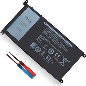 42Wh WDXOR 11.4V Battery for Dell Inspiron 13 7375 7368 7378 5368 5378 5379 P69G 15 7579 7560 7570 7569 7573 5570 5567 5565 5568 5578 5579 5575 17 5765 5767 5770 5775 P58F P66F P75F 3CRH3 FC92N CYMGM
