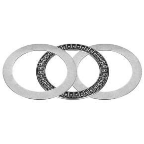 uxcell AXK3047 Needle Roller Thrust Bearings with 2 Washers, 30mm Inner Diameter 47mm OD 2mm Width Chrome Steel