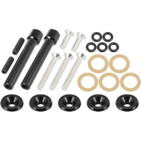 X AUTOHAUX Low Profile Engine Valve Cover Washer Bolt Kit Black for Acura for Honda D-Series Engines D15 D16