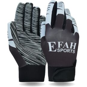 Football Receiver Gloves for Youth Kids Boys Children Adult Soccer Receiver Glove with Strong Sticky Silicone Grip Palms