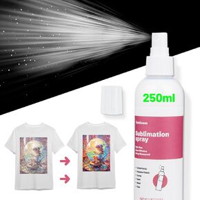 Sublimation Spray for 100% Cotton Shirts, 250ml Upgraded Formula Sublimation Coating Spray for All Fabric,High Gloss,Quick Drying and Super Adhesive Sublimation Spray for Polyester,Carton,Tote Bag,Mug in Kuwait