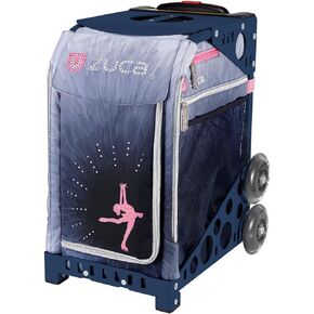 ZUCA Ice Dreamz Lux Sport Insert Bag and Navy Blue Frame with Flashing Wheels