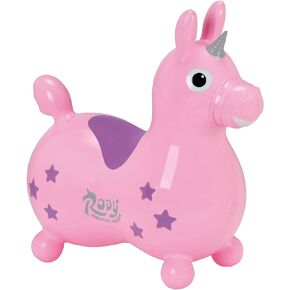 Gymnic Rody Magical Unicorn Inflatable Hop-on Animal (Pink)