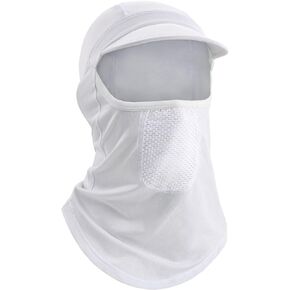 MELASA Balaclava Face Mask with Brim for Men Sun Protection, Cycling Cap with Neck Gaiter for Cycling Fishing