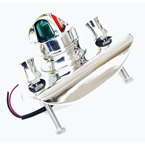 Marine Grade Stainless Old Style Boston Whaler Navigation Bow Light/Chock