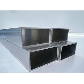 Aluminum 6063-T52 Rectangular Tubing, 1" x 2", 0.63", 6" Length (Pack of 4) in Kuwait