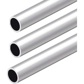 3 Pcs 6063 Aluminum Round Tube 20mm OD 16mm Inner Dia 300mm Length Seamless Aluminum Straight Tubing for Fabrication Projects DIY Handmade Model Craft Frame Building Gardening Shop Fitting