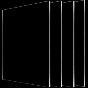6 Pack 12 x 12 Inch Acrylic Sheets, 1/8" Thick Clear Plexiglass Sheets Transparent Plexi Glass Acrylic Glass Plates Boards for DIY Signs Display Crafts Designs Poster Frames