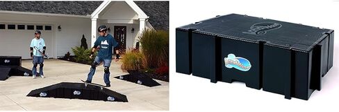 Skateboard Ramp Park Starter Pack with 2 Ramps and 1 Landing Deck & Connectors in Saudi Arabia