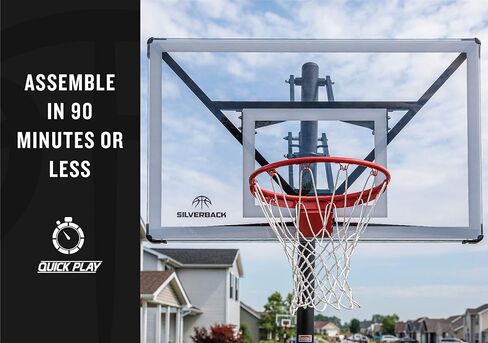 Silverback NXT 54" and NXT 60" In-Ground Basketball Hoops with Adjustable-Height Basketball Goal Backboard and QuickPlay Design in Saudi Arabia