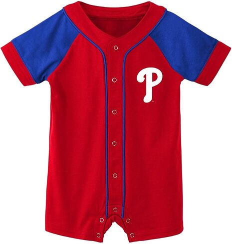 Outerstuff MLB Unisex-Baby Newborn & Infants 0-24 Months Little Slugger Onesie Bodysuit Romper in Saudi Arabia