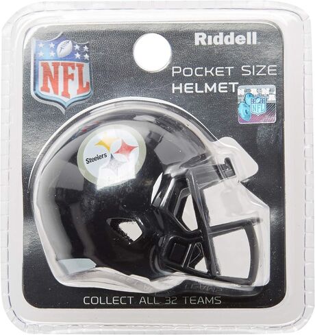خوذة كرة القدم Pittsburg Steelers NFL Riddell Speed ​​Pocket PRO مايكرو/حجم الجيب/كرة قدم صغيرة in Saudi Arabia