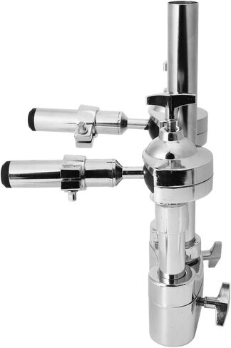 Drum Stand, Zinc Alloy Lightweight 2 Way Percussion Instrument Parts Urable Drum Mount Arm Double Tom Stand Shelf for Drummers for Tom Tom Drum Kit Parts in Saudi Arabia