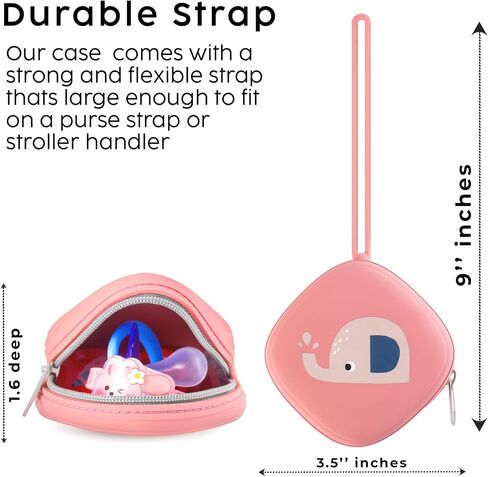 Silicone Pacifier Holder Case, Pacifier holder for baby, Silicone pacifier cover for boys and girls, pacifier holder for diaper bag, BPA free pacifier holder for newborn babies in Saudi Arabia