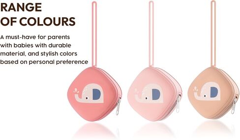 Silicone Pacifier Holder Case, Pacifier holder for baby, Silicone pacifier cover for boys and girls, pacifier holder for diaper bag, BPA free pacifier holder for newborn babies in Saudi Arabia