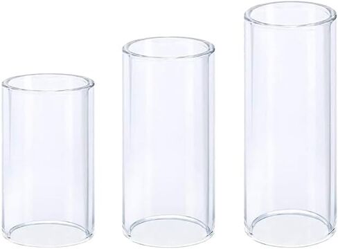 3 Pcs Clear Glass Guitar Slides 51MM 60MM 70MM Finger Slides for Electric Bass Guitar in Saudi Arabia