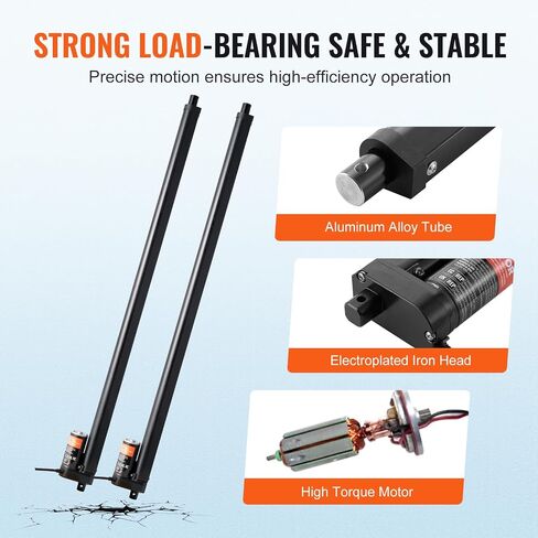 VEVOR Linear Actuator 12V, 6 Inch High Speed 0.55"/s Linear Actuator, 220lbs/1000N Linear Motion Actuator with Mounting Bracket and IP54 Protection in Saudi Arabia