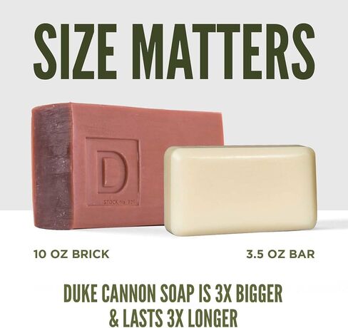 Duke Cannon Big Ol' Brick of Hunting Soap - Scent Eliminator Soap for Hunters - 10 ounce Bar Soap, 2 Pack in Saudi Arabia