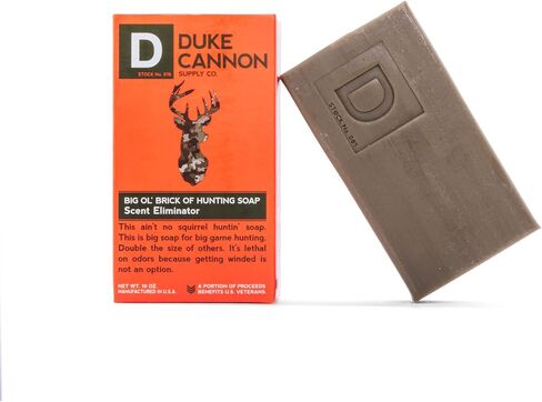 Duke Cannon Big Ol' Brick of Hunting Soap - Scent Eliminator Soap for Hunters - 10 ounce Bar Soap, 2 Pack in Saudi Arabia