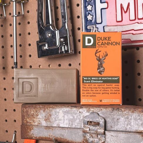 Duke Cannon Big Ol' Brick of Hunting Soap - Scent Eliminator Soap for Hunters - 10 ounce Bar Soap, 2 Pack in Saudi Arabia