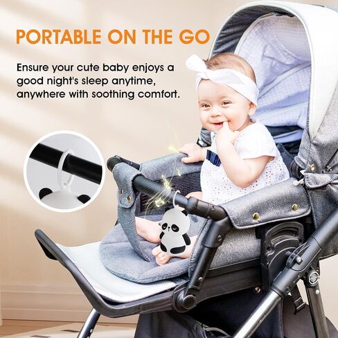 Mindfulness 'Breathing Panda', Breathing Light Meditation Accessories, 3 in 1 Portable Device with Night Light & Sleep Noise Machine for ADHD Anxiety Relief, Gift for Baby Kids Adult Women Men in Saudi Arabia