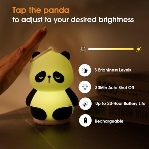 Mindfulness 'Breathing Panda', Breathing Light Meditation Accessories, 3 in 1 Portable Device with Night Light & Sleep Noise Machine for ADHD Anxiety Relief, Gift for Baby Kids Adult Women Men in Saudi Arabia