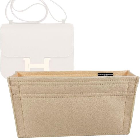 Bag Organizer for Hermes Constance 1-24 Bag - Premium Felt Purse Handbag Insert Liner Shaper (Handmade) Soft Structure Support in Saudi Arabia