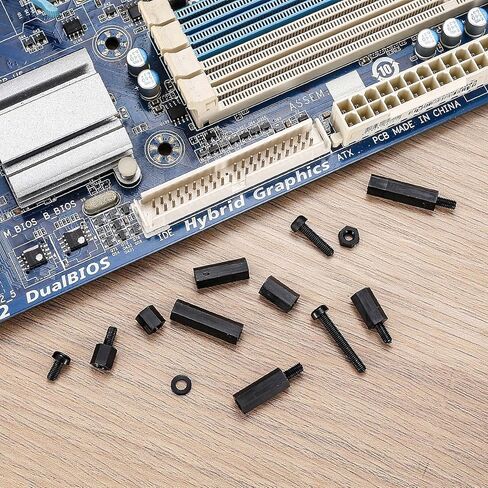 طقم مواجهات نايلون M3، 260 قطعة من مواجهات فاصل سداسية من النايلون للإناث ومجموعة صواميل، مواجهات لوحة دوائر PCB، مسامير مواجهات فاصل عمود ملولبة سداسية لطائرة RC FPV بدون طيار كوادكوبتر in Kuwait