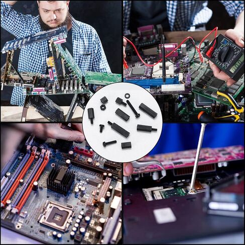 طقم مواجهات نايلون M3، 260 قطعة من مواجهات فاصل سداسية من النايلون للإناث ومجموعة صواميل، مواجهات لوحة دوائر PCB، مسامير مواجهات فاصل عمود ملولبة سداسية لطائرة RC FPV بدون طيار كوادكوبتر in Kuwait