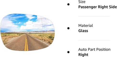 Driver Left Side Heated Mirror Glass Fits for BMW 125i 128i 135i 135is 320i 323i 325i 328i 335d 335i xDrive 335is 2009 2010 2011 2012 2013 Replacement for 51167252893 for 2 PIN in Saudi Arabia