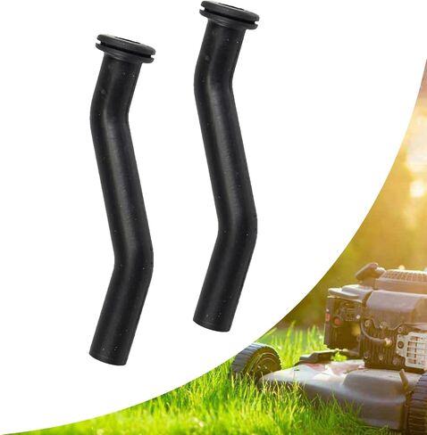 2 PCS Car Vertical Engine Vacuum Hoses, 3In Durable Metal Vehicle Vacuum Hose Part, Universal Waterproof Curved Automotive Vacuum Replacement Accessories # 596163 Briggs and Stratton (Black) in Saudi Arabia