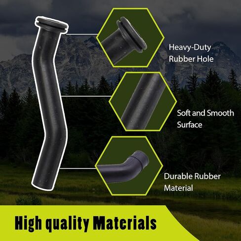 2 PCS Car Vertical Engine Vacuum Hoses, 3In Durable Metal Vehicle Vacuum Hose Part, Universal Waterproof Curved Automotive Vacuum Replacement Accessories # 596163 Briggs and Stratton (Black) in Saudi Arabia
