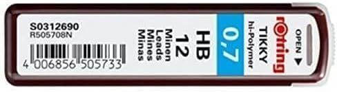 rOtring Tikky Mechanical Pencil Lead 0.7mm, HB, 12 Lead (R505 708 HB) in Saudi Arabia