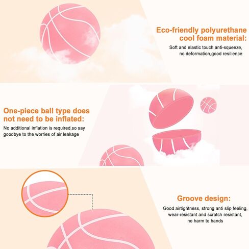 Silent Basketball 29.5 |Size 7| | Indoor Basketball | Quiet Basketball | Foam Basketball | Silent Basketball Dribbling Indoor | Silent Ball in Saudi Arabia