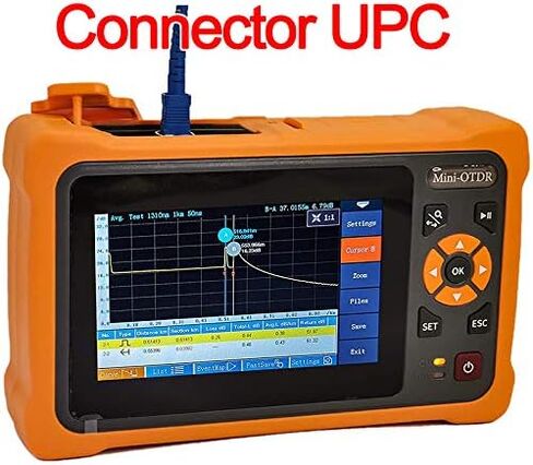 Mini-Pro SM OTDR 1310/1550nm 26/24dB 4.3 بوصة شاشة تعمل باللمس نطاق اختبار 5m-100Km اختبار الشبكة البصرية المدمج في موصل OPM/OLS / RJ45 / VFL UPC مع FC/UPC-FC/APC-SX (محول YD-4000 ) in Kuwait