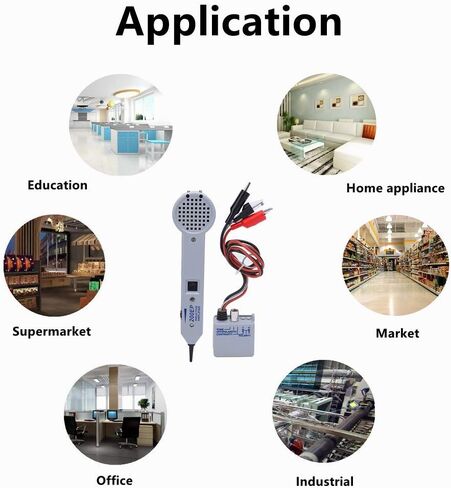 مجموعة النغمات والمسبار، جهاز تتبع الأسلاك 200EP عالي الدقة واختبار الدوائر، مجموعة تتبع النغمات الاحترافية، مولد نغمة اختبار الكابلات، مضخم حثي مع حجم قابل للتعديل in Kuwait