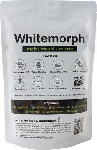Thermoworx Whitemorph 2.2lb. Hand moldable bioplastic. Melt, Mold and Reuse in Saudi Arabia