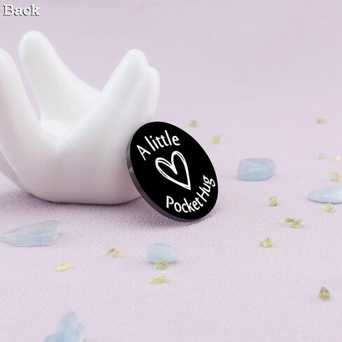 Double-Sided Pocket Hug Token Long Distance Token Coin Teen Boys Girls Fun Engraved with Leather in Saudi Arabia