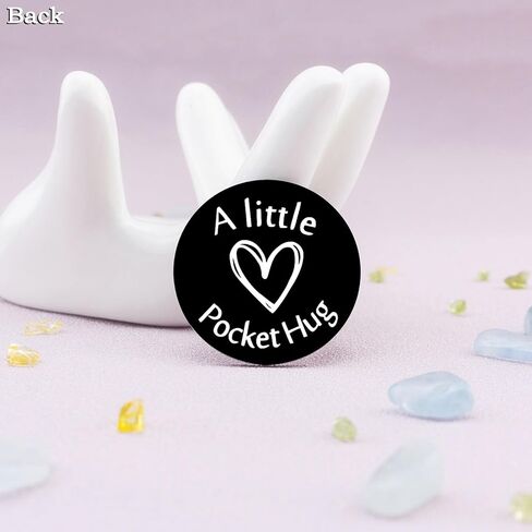 Double-Sided Pocket Hug Token Long Distance Token Coin Teen Boys Girls Fun Engraved with Leather in Saudi Arabia